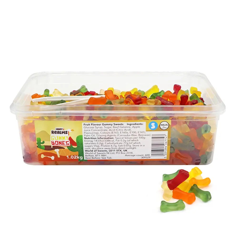Gummy Bones Tub 1.02kg H