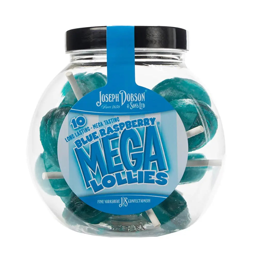 Dobsons Blue Raspberry Mega Lollies Gift Jar 225g (Copy)
