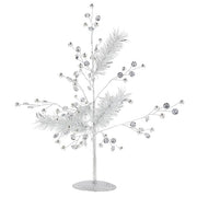 Shimmer Tree Xmas Silver 35cm