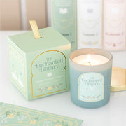 The Enchanted Library Leather, Patchouli & Amber Candle
