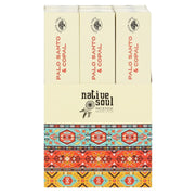 Native Soul Copal & Palo Santo Incense Sticks Display of 12 Packets