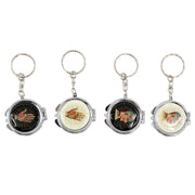 Phrenology and Palmistry Keyring with Mirror