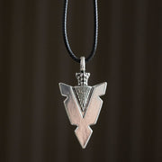 Arrowhead of Strength Viking Cord Necklace