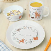 Personalised Woodland Animals Breakfast Set