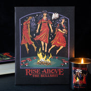 19x25cm Rise Above the Bullshit Canvas Plaque by Steven Rhodes