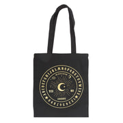 Black and Gold Talking Board Polycotton Tote Bag