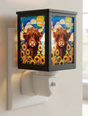 Plug In Electric Melt Burner - Sunflower Highland Cow
