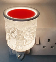 Porcelain Plug In Electric Melt Warmer - Husky