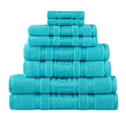 Snoozeville Royal Greek Bath Sheets Aqua pack of 2