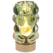 Luxe LED Lamp Tall Bubble Green