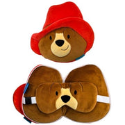 PADDINGTON BEAR ROUND PLUSH TRAVEL PILLOW & EYE MASK