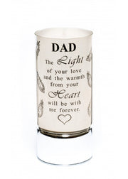 Dad Memorial Battery Operated Tube Light