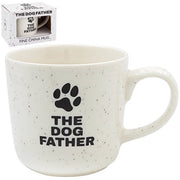 The Dog Father Paw Print Mug