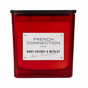 French Connection Medium Scented Candle Jar - Cherry & Merlot