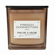 French Connection Medium Scented Candle Jar - Praulines & Cream