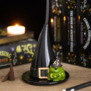 Magic Toad and Witch Hat Incense Cone Holder