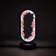 Oval Earth LED Lamp - Rose Quartz